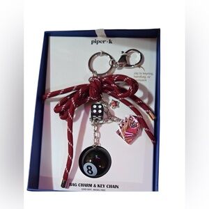 Piper K Eight Feeling Lucky Ball Bag Charm & Keychain